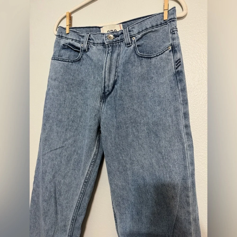 BDG Baggy Skate Fit Men’s Jeans - Size 28x30 Blue Embroidered dash / stitch